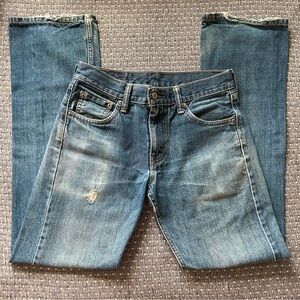 Men's 527 Slim Bootcut worn Jeans